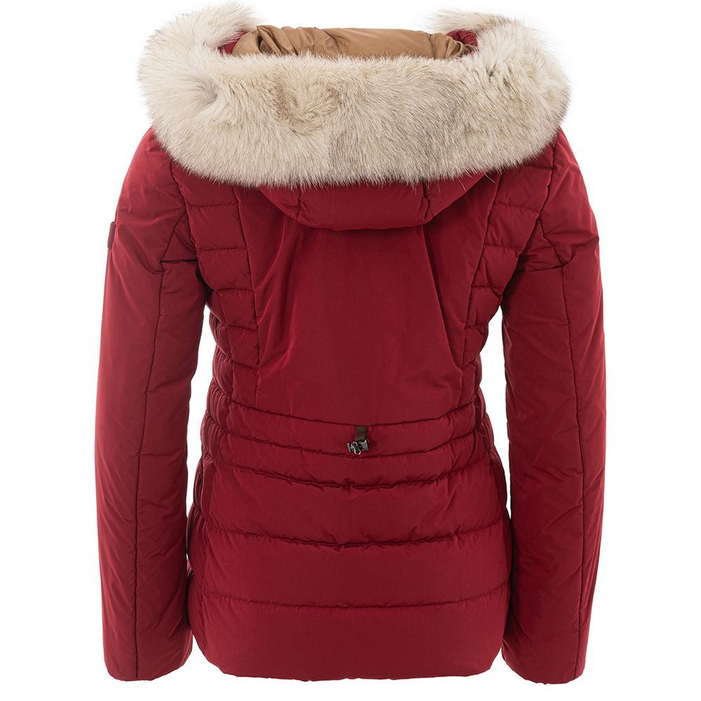 Peuterey Vollständig gefütterte Polyester-Jacke in Bordeaux